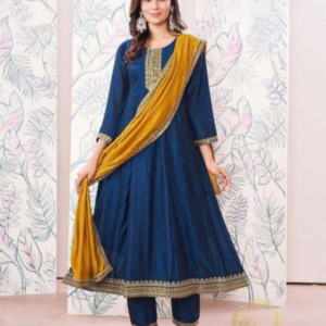 Elegant Vichitra Silk Salwar Set – Premium Designer Ethnic Wear - Image 3