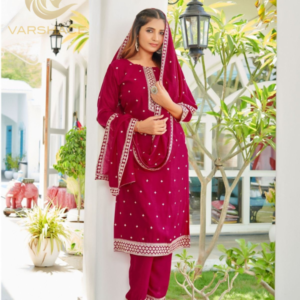 Elegant Vichitra Silk Salwar Set – Premium Ethnic Wear for Women - Image 5
