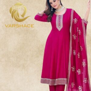 Vichitra silk readymade suit - Image 3