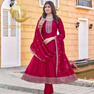 Vichitra silk readymade salwar suit (Warina) - Image 5