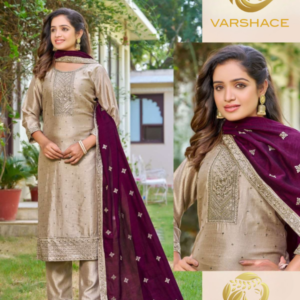 Vichitra silk readymade salwar suit - Image 5