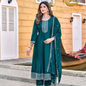 Vichitra silk readymade salwar suit (Warina) - Image 3