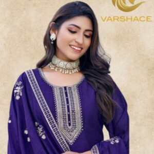 Vichitra silk readymade suit - Image 7
