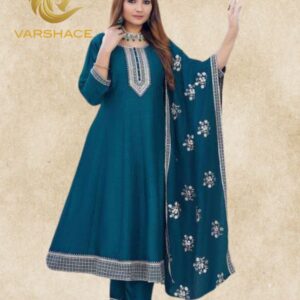 Vichitra silk readymade suit - Image 6