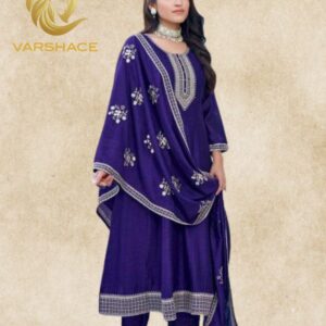 Vichitra silk readymade suit - Image 5