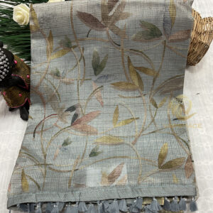 Tissue chex Saree - Image 7