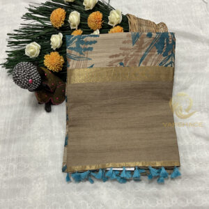 Daisy tusser Saree - Image 9