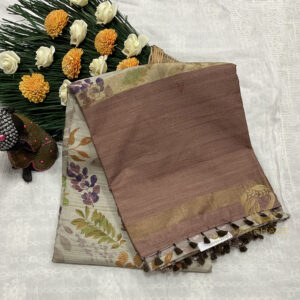 Daisy tusser Saree - Image 8