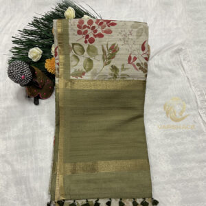 Daisy tusser Saree - Image 6