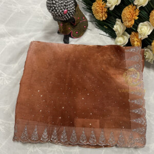 Black diamond fancy saree