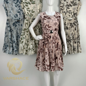 Floral design knee length frock