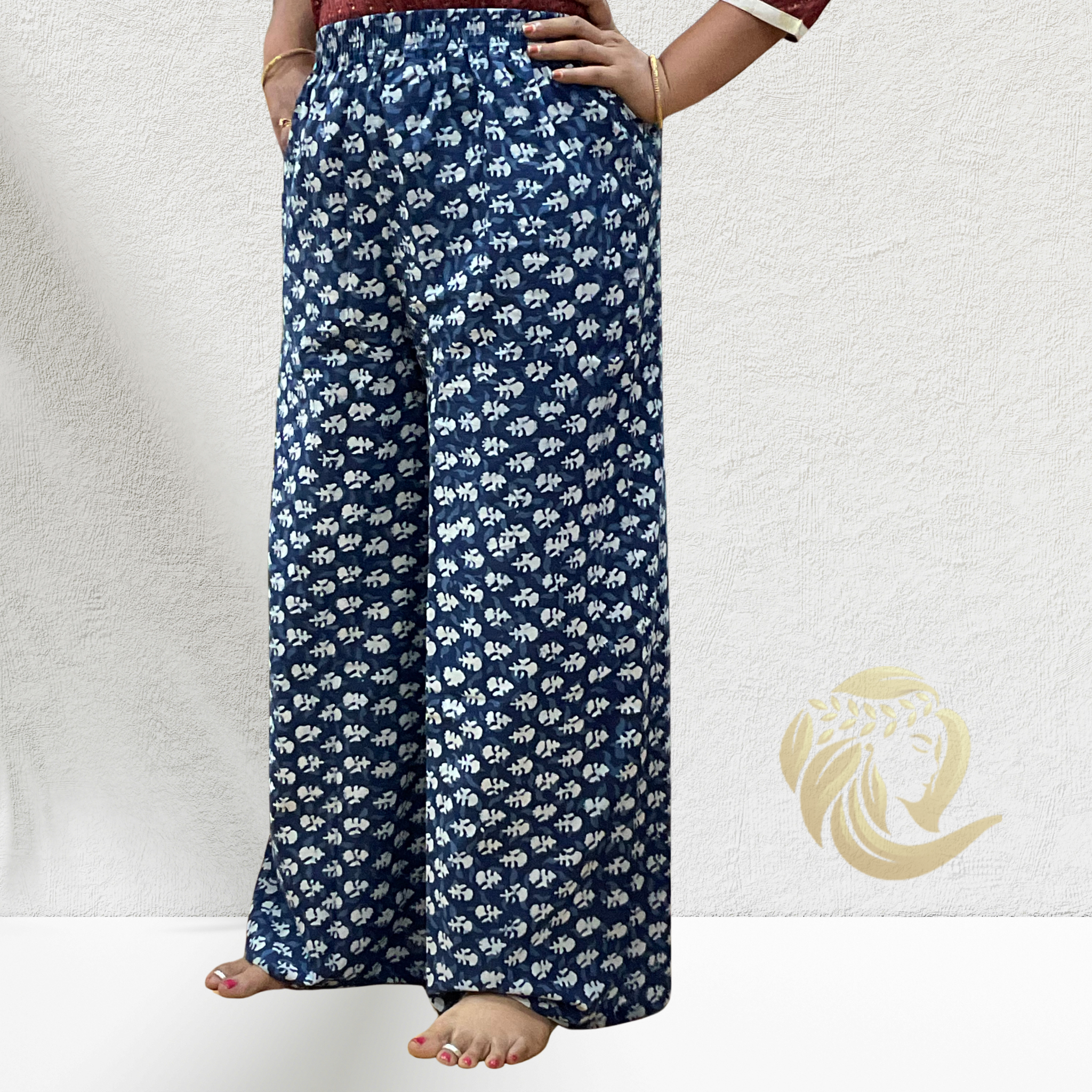 Palazzo-Indigo Prints
