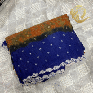 Crushed Cotton Saree - Image 3