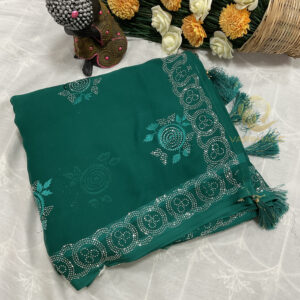 Crepe Fancy Saree - Image 5