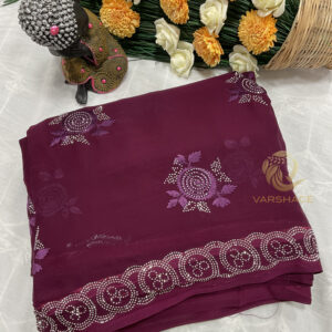 Crepe Fancy Saree - Image 3