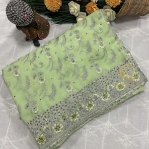 Nayantara designer saree - Image 3