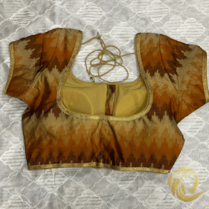 Varshace Padded Ikkat Silk Readymade Blouse - Image 5