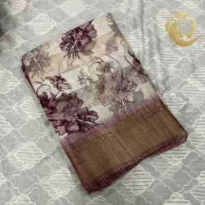 Fancy cotton saree with contrast border Suhani - Image 8