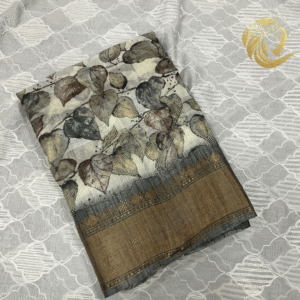 Fancy cotton saree with contrast border Suhani - Image 7