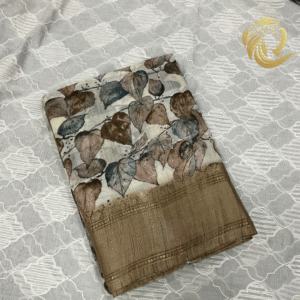 Fancy cotton saree with contrast border Suhani - Image 6