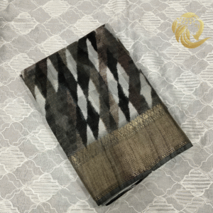Fancy cotton saree with contrast border Suhani - Image 4