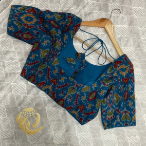 Varshace Padded Ikkat Readymade Brocade Blouse - Image 9