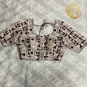 Varshace  Padded Jaipur Print Cotton Readymade Blouse - Image 4