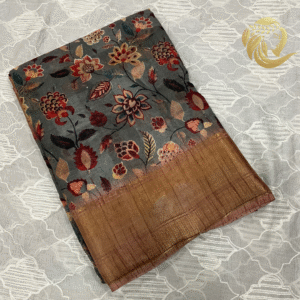 Fancy cotton saree with contrast border Suhani - Image 18