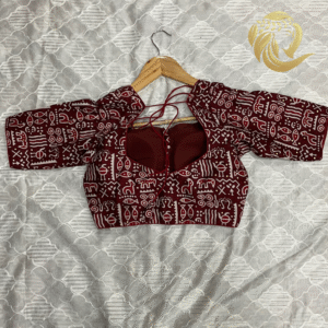 Varshace  Padded Jaipur Print Cotton Readymade Blouse - Image 5