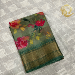Fancy cotton saree with contrast border Suhani - Image 15