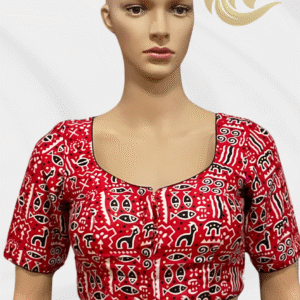 Varshace  Padded Jaipur Print Cotton Readymade Blouse