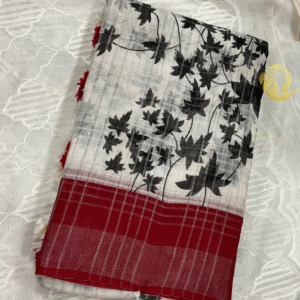 Linen Cotton Saree - Image 3