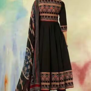 KIMAYRA Cotton Calf Length Printed Kurta Set - Image 9