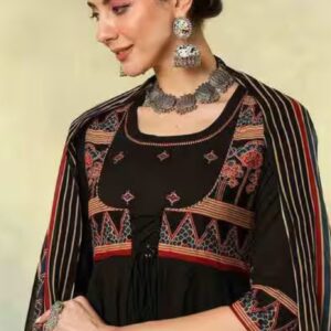KIMAYRA Cotton Calf Length Printed Kurta Set - Image 8