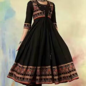 KIMAYRA Cotton Calf Length Printed Kurta Set - Image 7