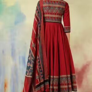 KIMAYRA Cotton Calf Length Printed Kurta Set - Image 5