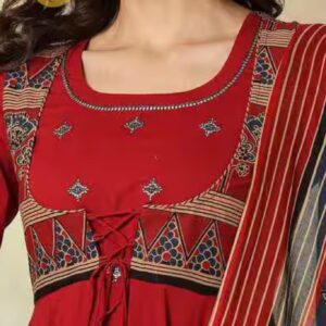 KIMAYRA Cotton Calf Length Printed Kurta Set - Image 4
